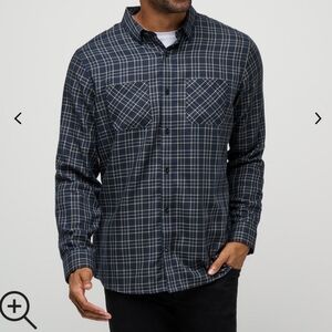 Travis Mathew Elevated ComfortCloud Flannel Plaid Button-Up Shirt